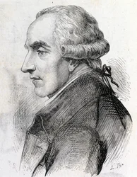 Porträt von Pierre Simon de Laplace (1747 - 1827), französischer Astronom, Mathematiker und Physiker - in „Album der Wissenschaft; berühmte Wissenschaftler; Große Entdeckungen“ 1896