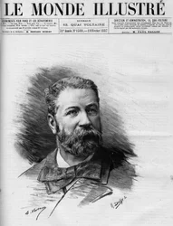 Porträt von Raoul Duval (1832-1887), französischer Anwalt und Abgeordneter, in der Illustrierten Welt 1887.