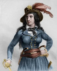 Porträt von Théroigne de Méricourt (1762-1817), französische Revolutionärin
