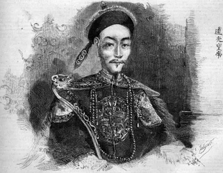 Porträt von Toa Kwang (Toa-Kwang oder Daoguang) (1782-1850), Kaiser von China der Qing-Dynastie. Gravur in „Le Monde Illustré“ Nr. 136 vom 19. November 1859