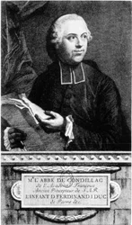 Porträt des Abbe Etienne Bonnot de Condillac (1715 - 1780) französischer Philosoph