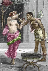 Porträt der Kurtisane und Schauspielerin Theodora vor ihrer Hochzeit mit Kaiser Justinian I., 1888