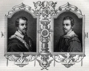 Porträts von Horace (Orazio 1531-1553) und Octave Farnese (Ottavio)