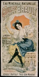 Plakat für Brault natürliches Mineralwasser aus Couzan