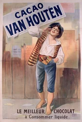 Plakat für Van Houten Kakao