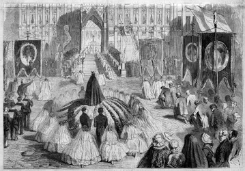 Religiöse Zeremonie während der Brüsseler Messe (Belgien)