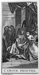 Darstellung einer Szene aus dem Stück „Le Sicilien ou l