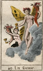 Darstellung des Genius der Natur. Aus „Mythologie der Jugend“ von Pierre Blanchard 1803.