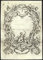 Rokoko-Design für einen Rahmen