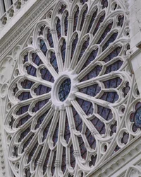Rosettenfenster der Westfassade, ca. 1270