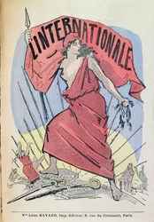 Noten zum Lied „Die Internationale“, um 1900