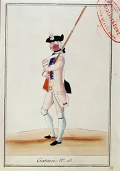 Soldat des Grenadier Gatinois Regiments, ca. 1780