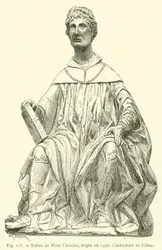 Statue von Plinius dem Älteren, errichtet 1498, Kathedrale von Como