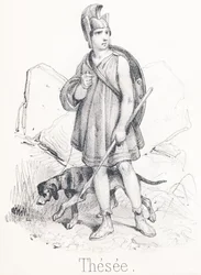 Theseus: Sohn von Ägeus, König von Athen, und Aethra. Er befreite Athen von einem Monster namens Minotaurus