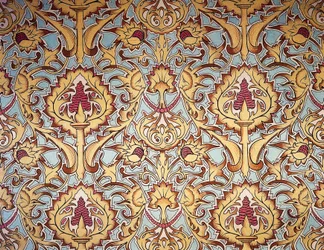 Wandteppich aus dem großen Salon der Gräfin von Paris, erstellt von Maison Nicolle aus Nimes, Frankreich