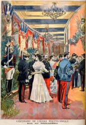 Das hundertjährige Bestehen der École Polytechnique: Ein Ball im Trocadéro, aus dem illustrierten Supplement von 