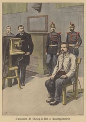 Der Mörder von Choisy-le-Roi wird fotografiert