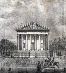 Die Kirche der Madeleine - „Alphabet Picturesque des Monumens de Paris“ ca. 1840 (Gravur)