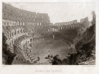 Das Kolosseum in Rom (Stich, ca. 1840)