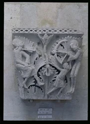 Der Tod von Kain, ursprüngliches Kapitell aus dem Kirchenschiff der Kathedrale