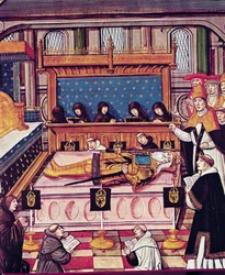Der Tod Karls des Großen im Jahr 814