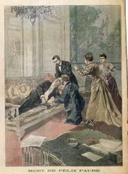 Der Tod von Félix Faure (1841-99) aus Le Petit Journal, 26. Februar 1899