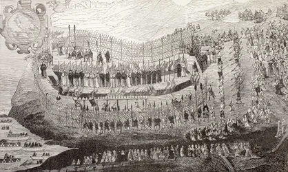 Das große Martyrium von Nagasaki, 1622, aus 