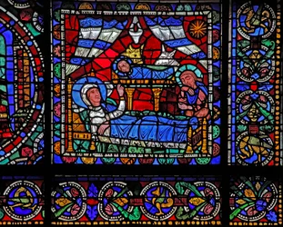 Das Leben Christi Fenster: Die Geburt Christi