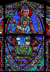 Das Leben Christi Fenster: Die Jungfrau und das Kind