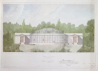 Das Affenhaus im Jardin des Plantes in Paris, 1835
