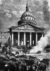 Das Pariser Panthéon als Hauptquartier der Pariser Kommune, spätes 19. Jh.