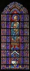 Der Prophet Hosea; Wappen von Mauclerc