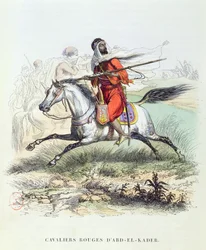 Die Rote Kavallerie von Abd El-Kader, ca. 1840-45