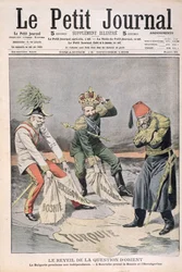 Das Wiederaufleben der Angelegenheiten orientalischer Länder und des Balkans, Titelillustration aus Le Petit Journal, 18. Oktober 1908