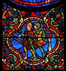 Das St. Martin Fenster: Zwei Räuber
