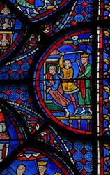 Das St. Thomas Fenster: An einen Gefängniswärter übergeben
