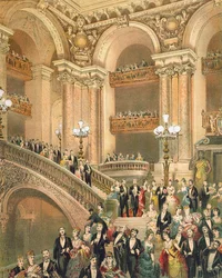 Die Treppe der Oper, ca. 1875