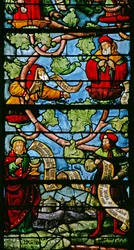 Der Baum Jesse mit dem Heiligen Johannes und Jesaja