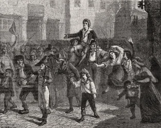 Der Triumph von Marat, 24. April 1793, aus 