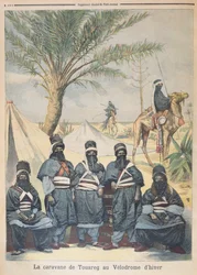 Die Tuareg-Karawane im Wintervelodrom, Illustration aus Le Petit Journal, 4. Juni 1894