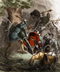 Die Schlacht von Trento: 30 Ritter der Partei von Charles de Blois gegen 30 der Partei Montfort