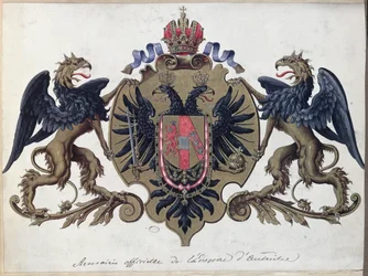Das Wappen des österreichischen Kaiserreichs, vor 1867