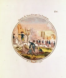 Die Rückeroberung von Frankfurt durch die Preußen, 2. Dezember 1792