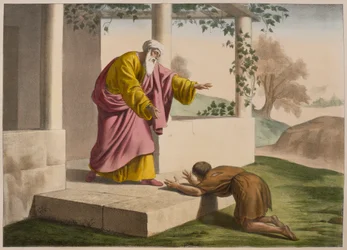 Die Rückkehr des verlorenen Sohnes, Illustration aus einem Katechismus L