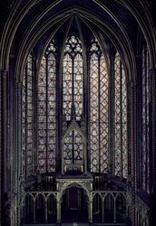 Das Buntglasfenster im Chor der Oberkapelle, 1246-48