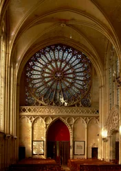 Die westliche Rosette (Rosettenfenster - innen)