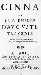 Titelseite von Cinna ou la Clemence d