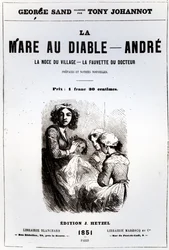 Titelseite von Der Teufelspool von George Sand, illustriert von Tony Johannot, 1851