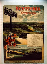 Touristenplakat von Montfermeil