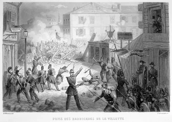 Einnahme der Barrikaden von La Villette (26. Juni 1848) - in Fasttes de Gardes nationales de France
